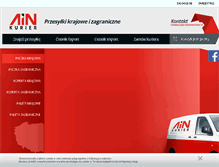 Tablet Screenshot of ainkurier.pl